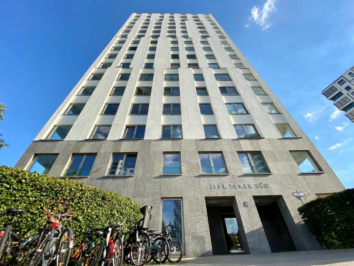 Alpen-Panorama Suite - Einzigartige Privatsuite Hoch Ueber Muenchen, 12Tes Og, Alpenblick, Loggia, Whirlpool, 15 Minuten Zum Zentrum, Ruhe Und Erholung In Der Stadt Muenchen Fuer Privat Und Geschaeftlich Reisende エクステリア 写真