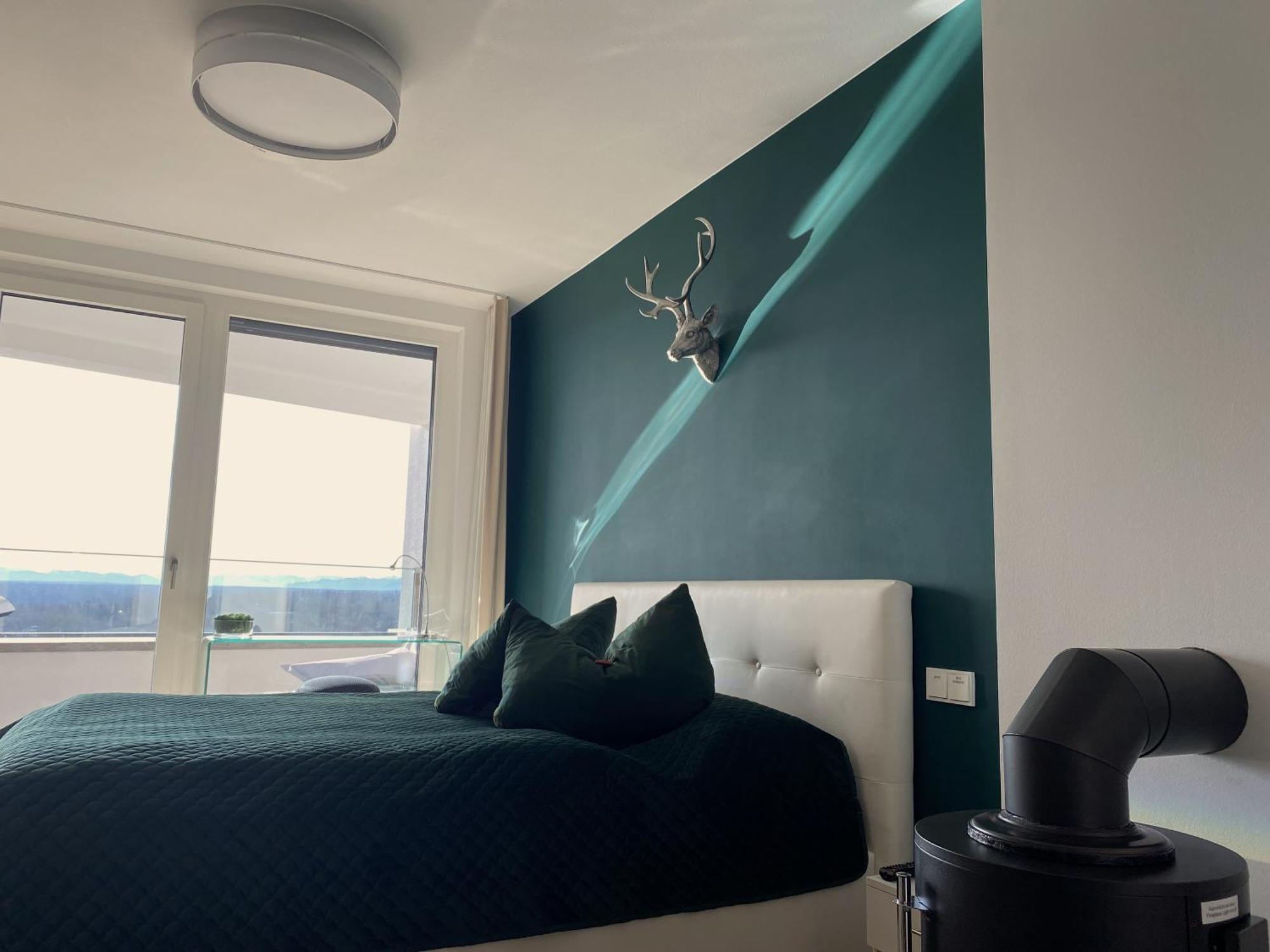 Alpen-Panorama Suite - Einzigartige Privatsuite Hoch Ueber Muenchen, 12Tes Og, Alpenblick, Loggia, Whirlpool, 15 Minuten Zum Zentrum, Ruhe Und Erholung In Der Stadt Muenchen Fuer Privat Und Geschaeftlich Reisende エクステリア 写真
